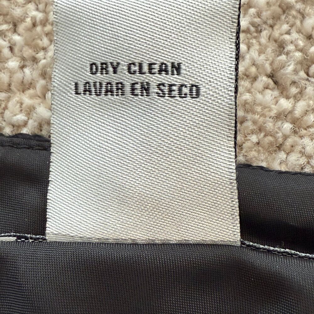 I.C.E Houndstooth‎ Fishtail Skirt Black White Beaded Pearl Trim Lined Y2K Size 8 - Picture 7 of 8